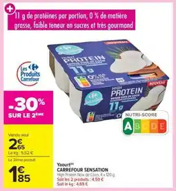 Carrefour Market Yaourt CARREFOUR SENSATION offre