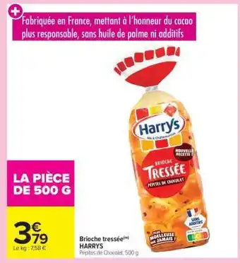 Carrefour Market Brioche Tressée HARRYS offre