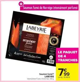 Carrefour Market SAUMON FUMÉ LABEYRIE offre