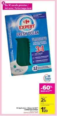 Carrefour Market Kit Applicateur + Disque Gel WC CARREFOUR EXPERT offre