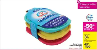 Carrefour Market Éponge lavable CARREFOUR EXPERT offre