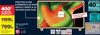 Carrefour LG Téléviseur OLED 4K offre