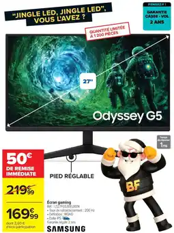 Carrefour SAMSUNG Écran gaming offre