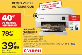 Carrefour CANON Imprimante multifonction offre