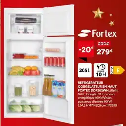 BUT Réfrigérateur congélateur en haut fortex offre
