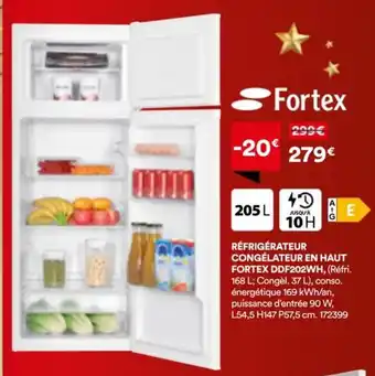 BUT Réfrigérateur congélateur en haut fortex offre