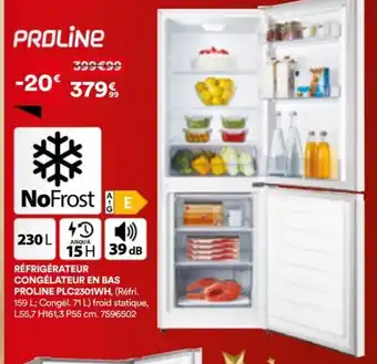 BUT Réfrigérateur congélateur en bas proline offre