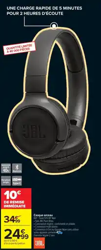 Carrefour JBL Casque arceau offre