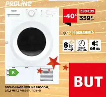 BUT Sèche-linge proline offre