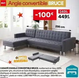 BUT Canapé d'angle convertible bruce offre