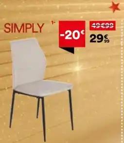 BUT Chaise de séjour simply offre