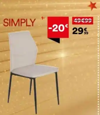 BUT Chaise de séjour simply offre