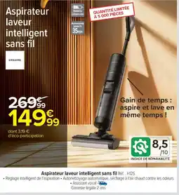 Carrefour Aspirateur laveur intelligent sans fil offre