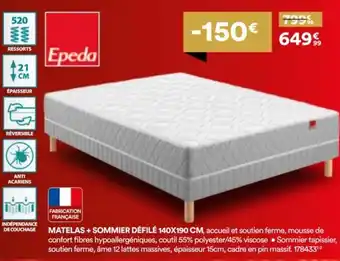 BUT Matelas + sommier défilé offre