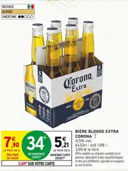 Intermarché Contact CORONA Bière Blonde Extra offre