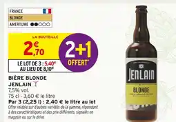 Intermarché Contact Jenlain Bière Blonde offre