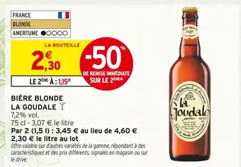 LA GOUDALE Bière Blonde