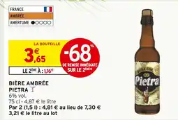 Intermarché Contact Pietra Bière Ambrée offre