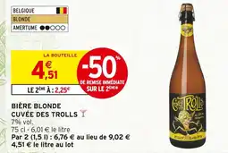 Intermarché Contact Bière Blonde Cuvée des Trolls offre