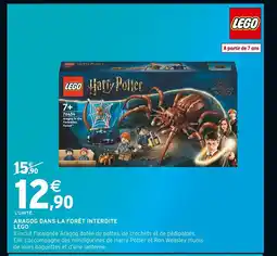 Intermarché Hyper LEGO Aragog dans la forêt interdite offre