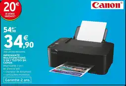 Intermarché Hyper Canon Imprimante multifonctions 3 en 1 TS3750I BK offre