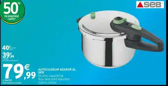 Intermarché Hyper SEB Autocuiseur Sensor 6L offre