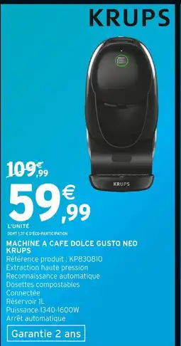 Intermarché Hyper KRUPS Machine à café Dolce Gusto Neo offre