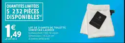 Intermarché Hyper Christian Lacroix Lot de 2 gants de toilette offre