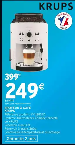 Intermarché Hyper KRUPS Broyeur à café offre