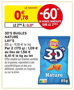 Intermarché Express LAY'S 3D'S Bugles Nature offre