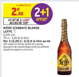 Intermarché Express LEFFE Bière d'abbaye blonde offre