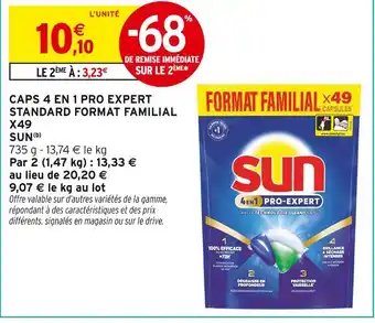 Intermarché Express SUN Caps 4 en 1 Pro Expert Standard Format Familial x49 offre