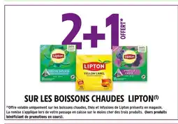 Intermarché LIPTON 2+1 offert sur les boissons chaudes LIPTON offre