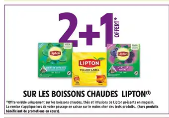 Intermarché LIPTON 2+1 offert sur les boissons chaudes LIPTON offre