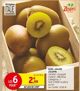 Intermarché ZESPRI Kiwi Jaune offre