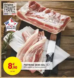 Intermarché Poitrine demi-sel offre