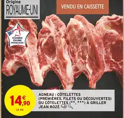 Intermarché JEAN ROZÉ Agneau : côtelettes offre