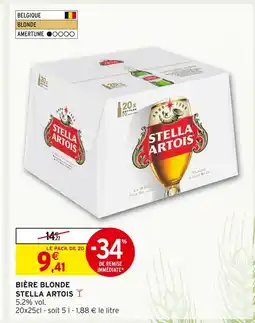 Intermarché STELLA ARTOIS Bière blonde offre