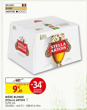 Intermarché STELLA ARTOIS Bière blonde offre