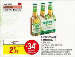 Intermarché Somersby Bière Pomme offre