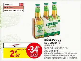 Intermarché Somersby Bière Pomme offre