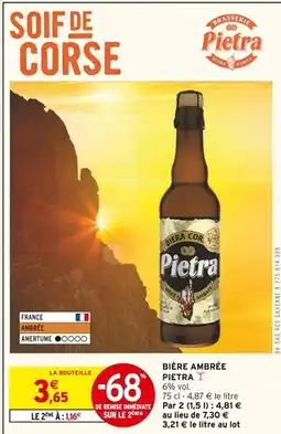 Intermarché PIETRA Bière Ambrée offre