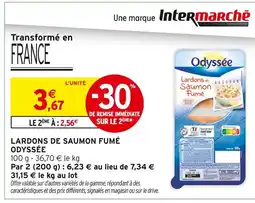Intermarché Odyssee Lardons de Saumon Fumé offre