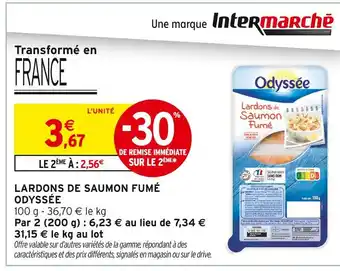Intermarché Odyssee Lardons de Saumon Fumé offre