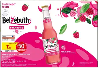 Intermarché BELZEBUTH Bière blanche à la framboise pink offre