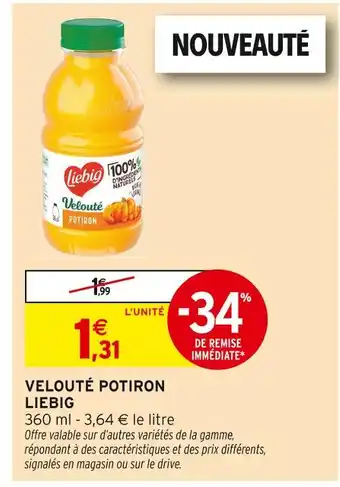 Intermarché LIEBIG Velouté Potiron offre