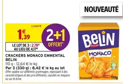 Intermarché BELIN Crackers Monaco Emmental offre