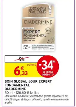 Intermarché DIADERMINE Soin Global Jour Expert Fondamental offre
