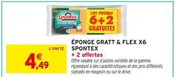 Intermarché Spontex Éponge Gratt & Flex X6 offre