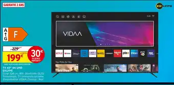 Intermarché EKLYPS TV 43 4K UHD offre